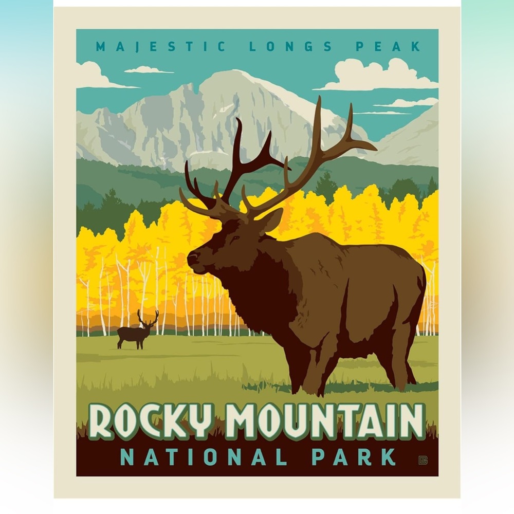 Rocky Mountain National Park Fabric Panel - Riley Blake